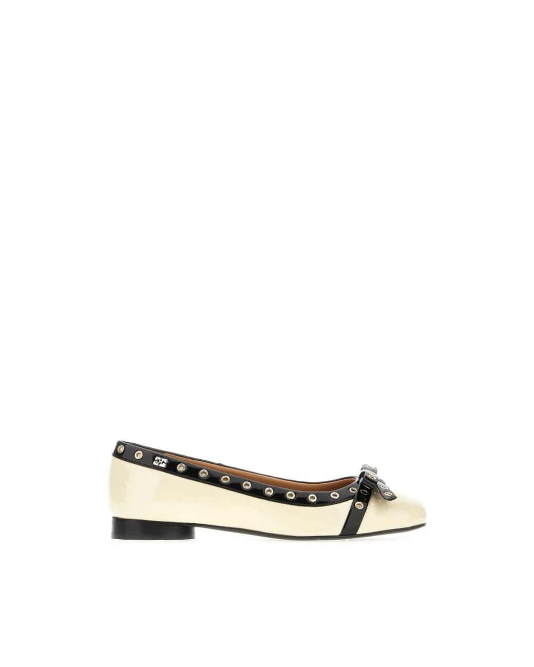 Ganni Natural Ballerina Shoes