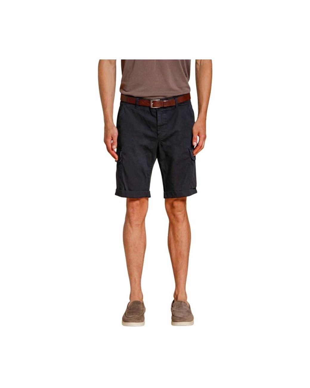 Mason's Blue Casual Shorts for men