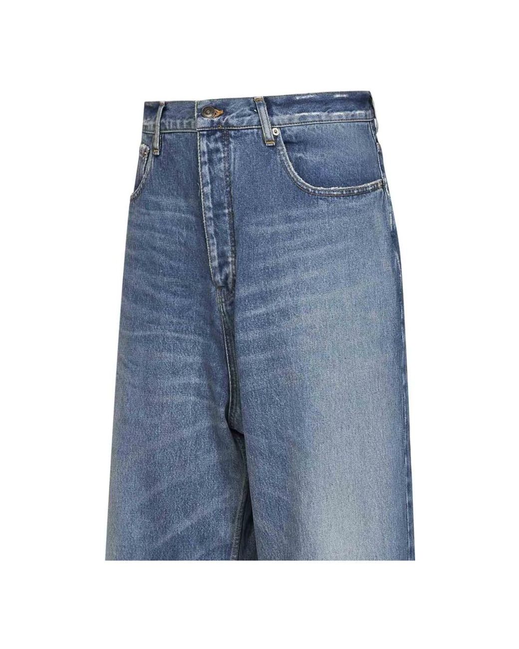 Balenciaga Blue Straight Fit Jeans for men