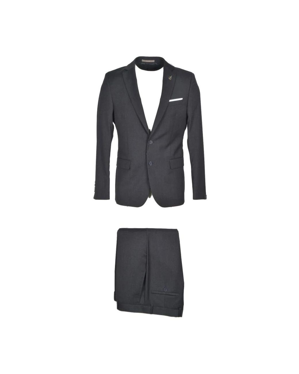 Single Breasted Suits Paoloni de hombre de color Black