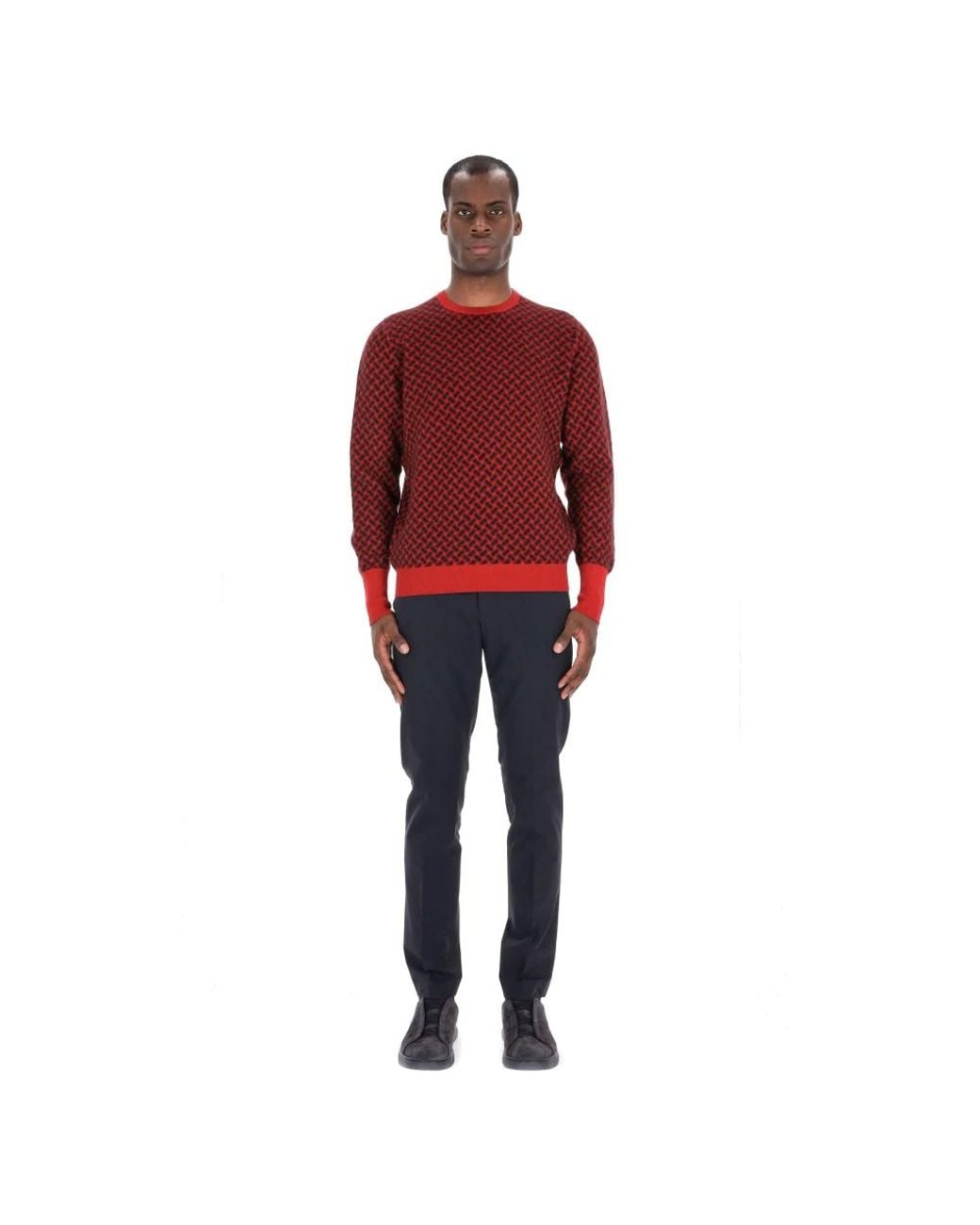 Drumohr Red Cashmere Knitwear for men