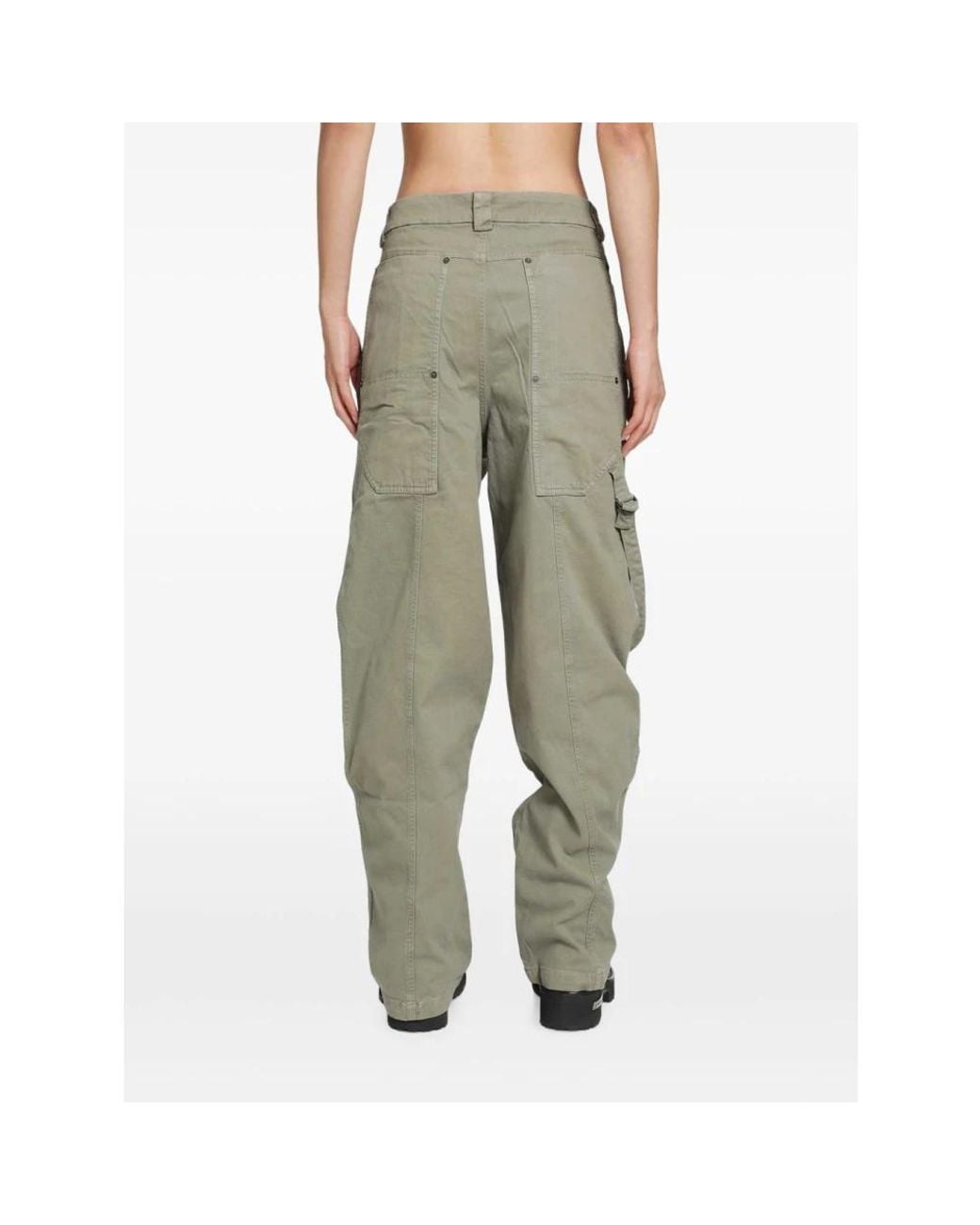 Off-White c/o Virgil Abloh Green Straight Trousers for men