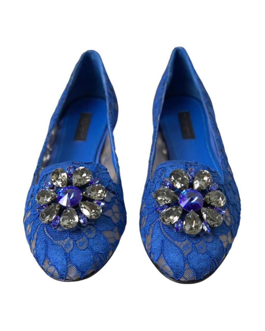 Dolce & Gabbana Blue Ballerina Shoes