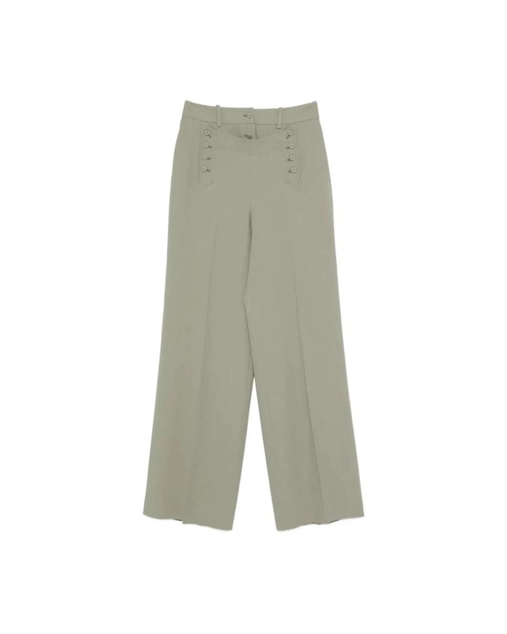 Ermanno Scervino Green Wide Trousers