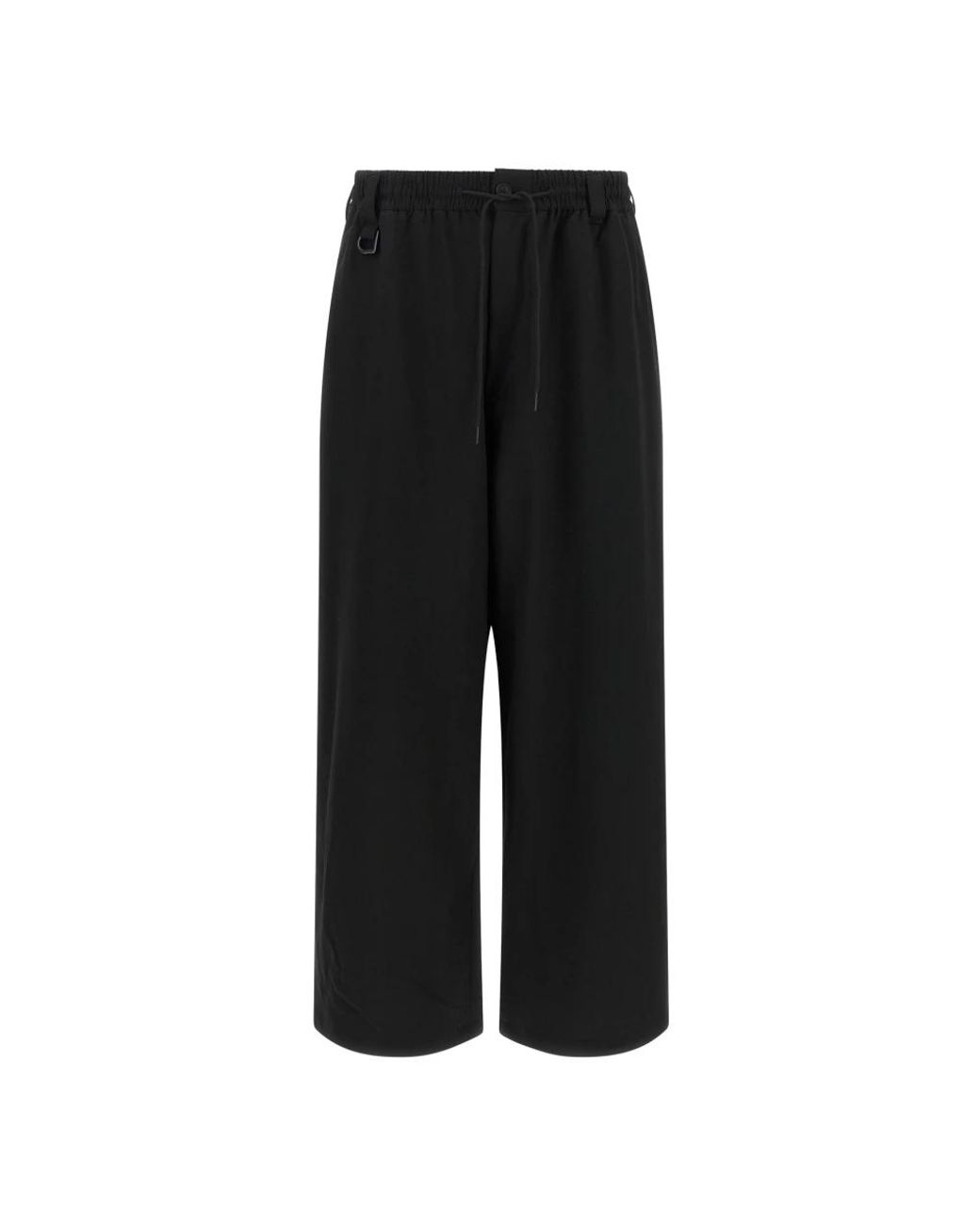 Y-3 Black Wide Trousers for men