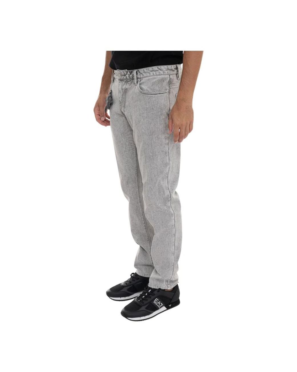 Emporio Armani Gray Slim Fit Jeans for men