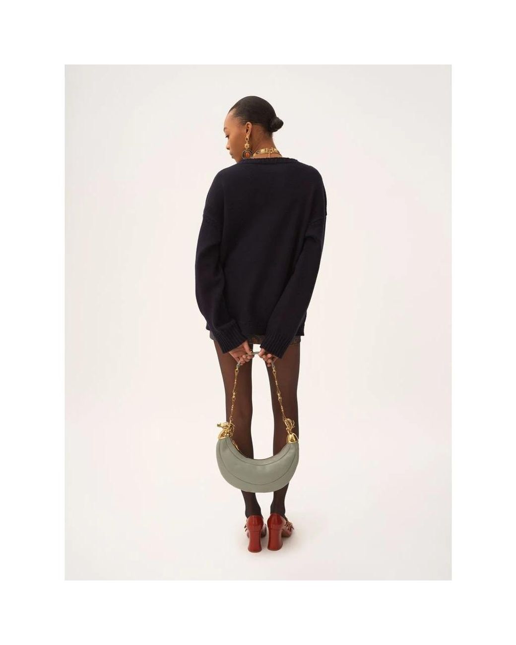 Chloé Blue Round-Neck Knitwear