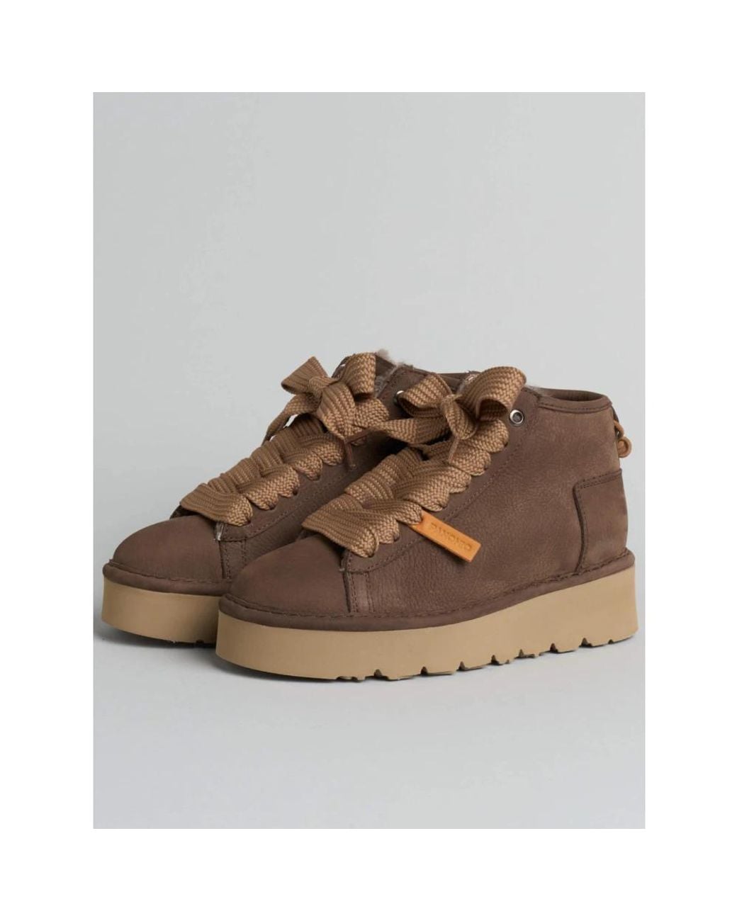 Lace-Up Boots Pànchic en coloris Brown