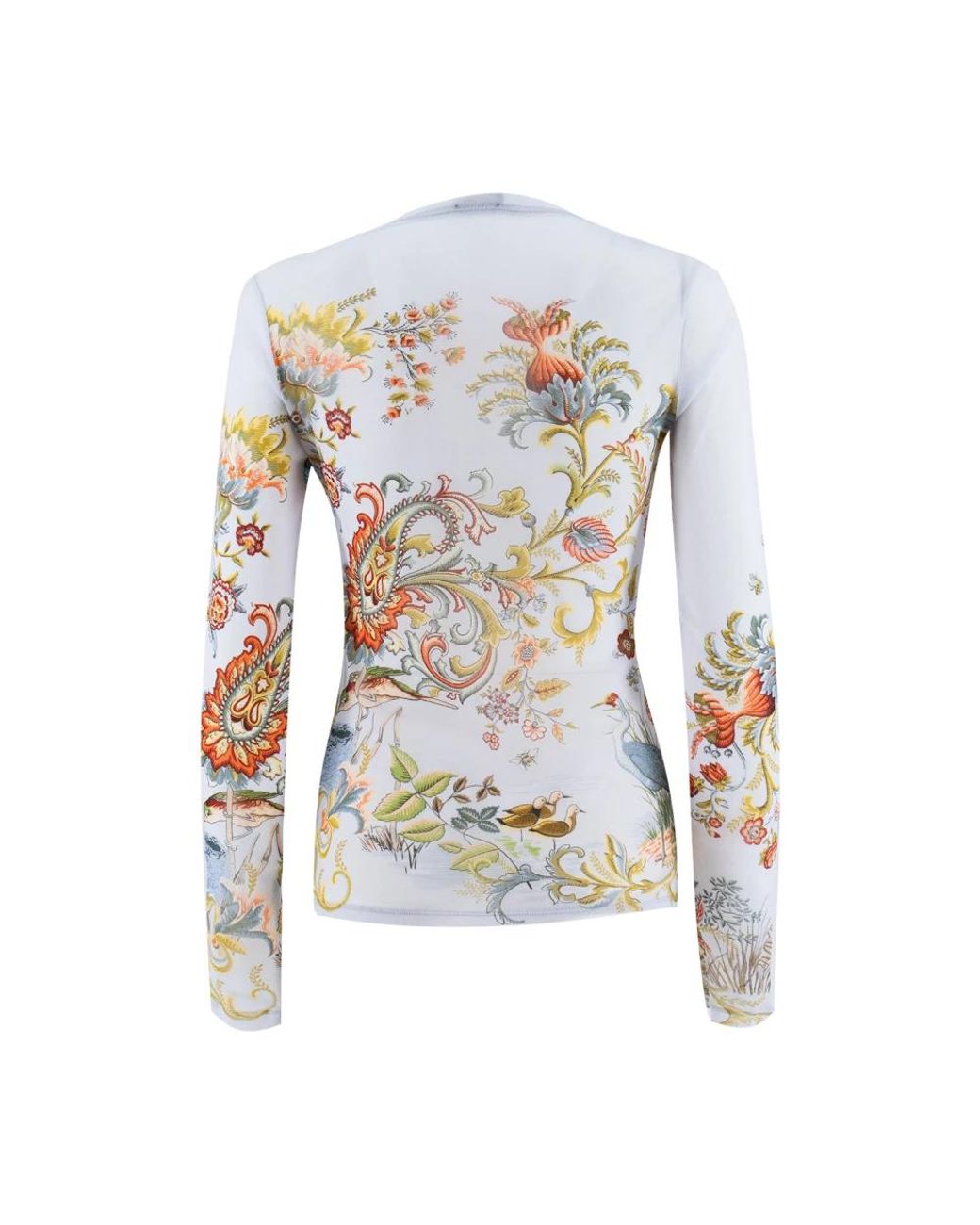 Etro Blue Long Sleeve Tops