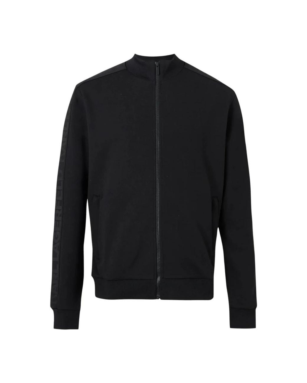 Karl Lagerfeld Black Zip-Throughs for men