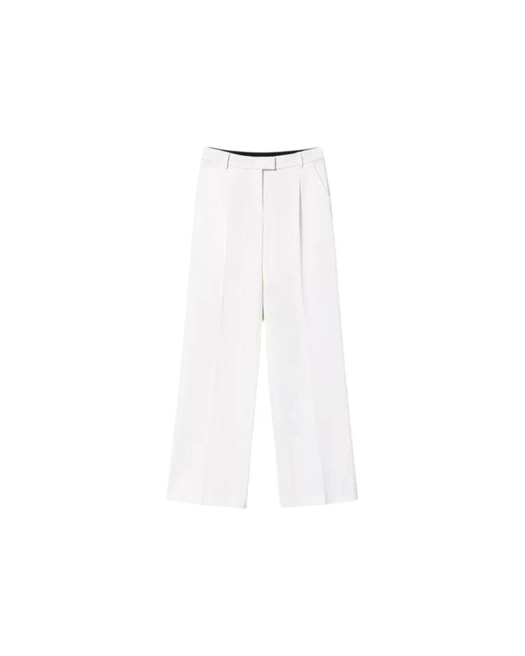 Twinset White Wide Trousers