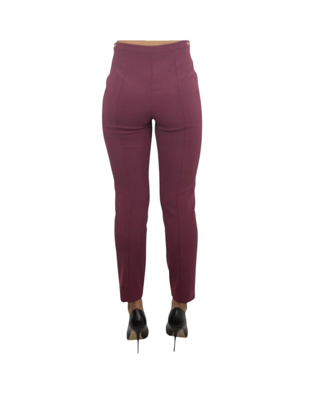 Patrizia Pepe Purple Cropped Trousers