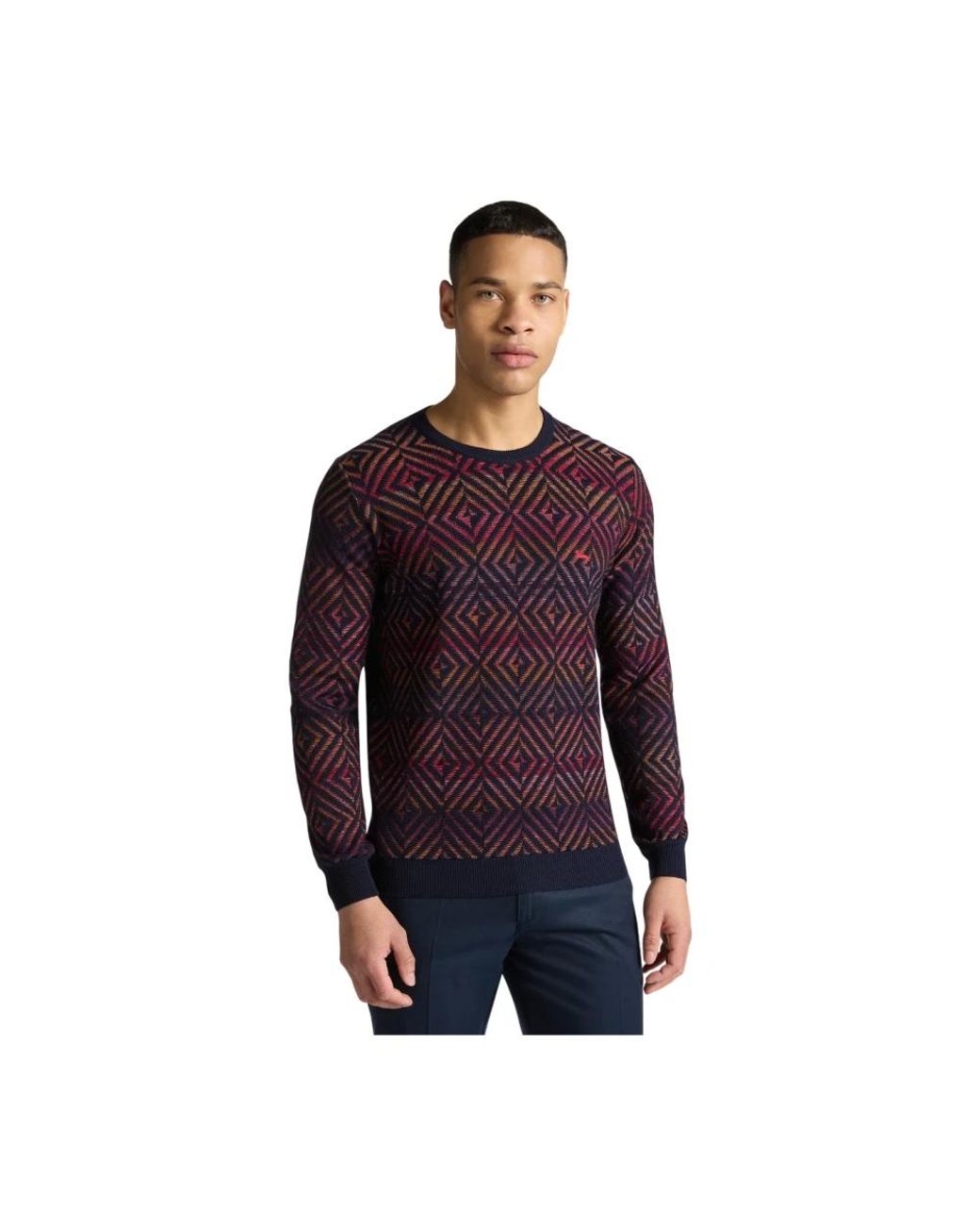 Harmont & Blaine Purple Round-Neck Knitwear for men