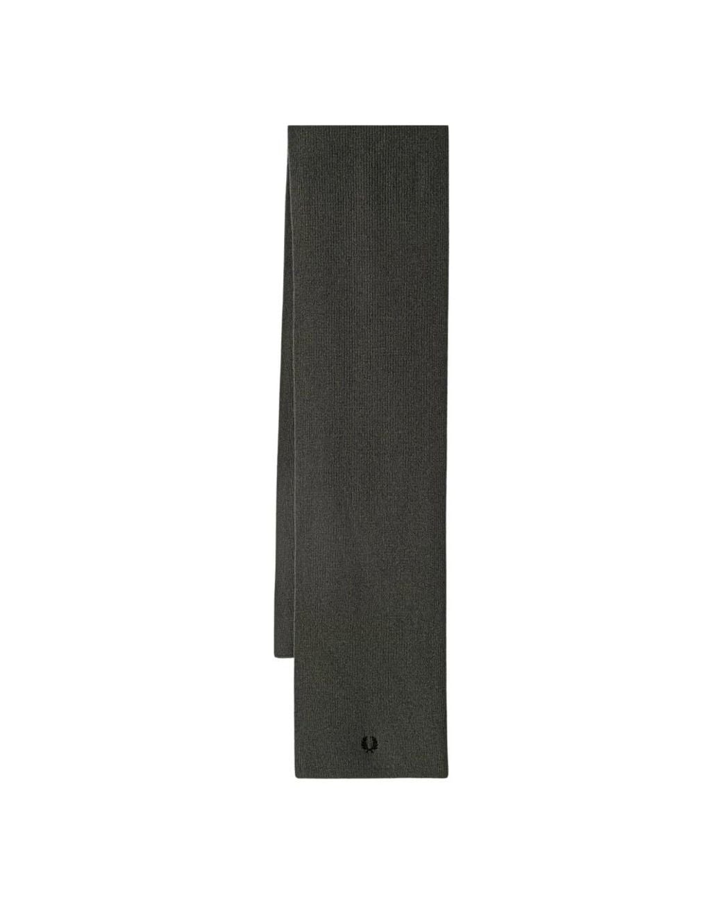 Fred Perry Gray Klassischer Wollschal