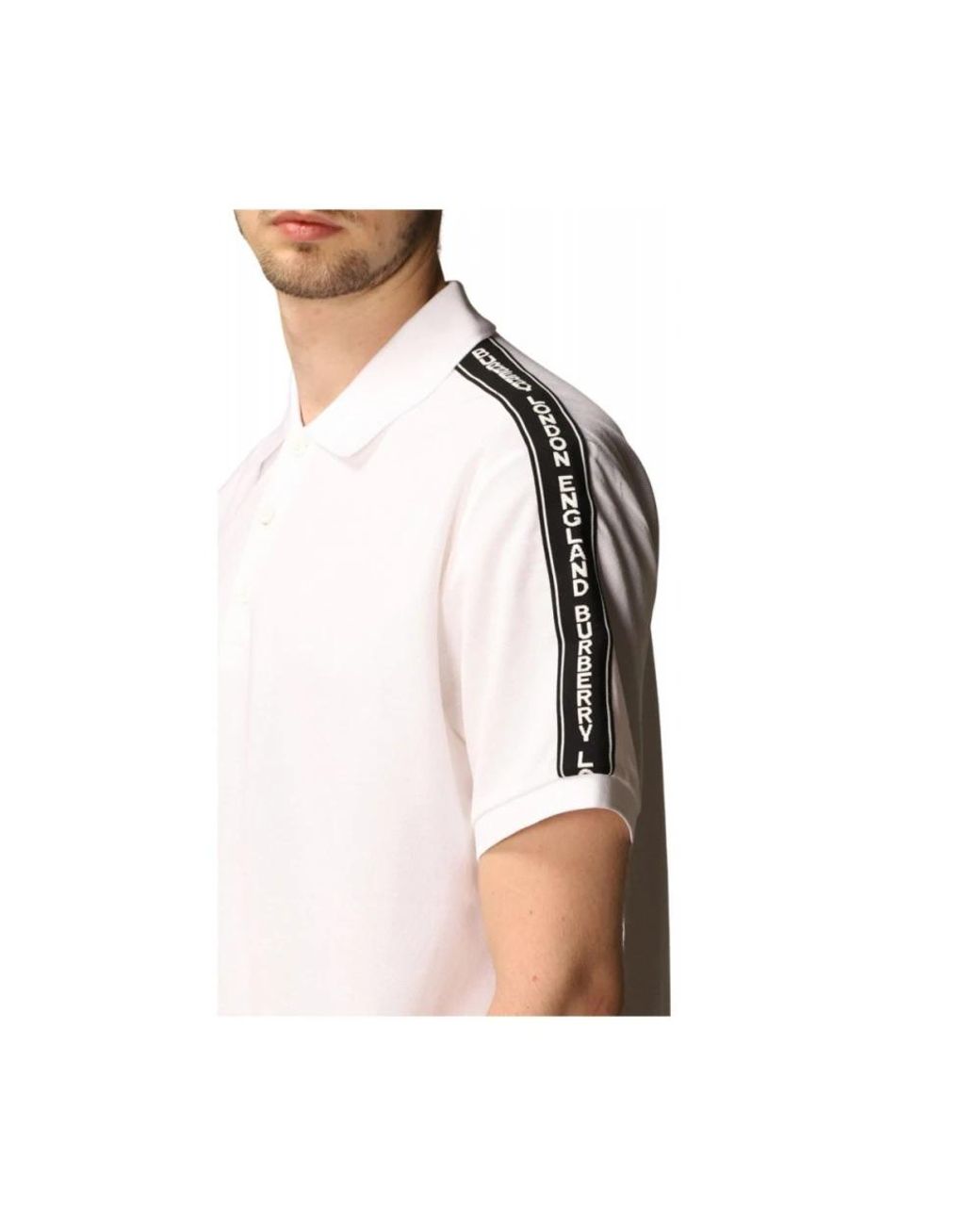 Burberry White Polo Shirts for men