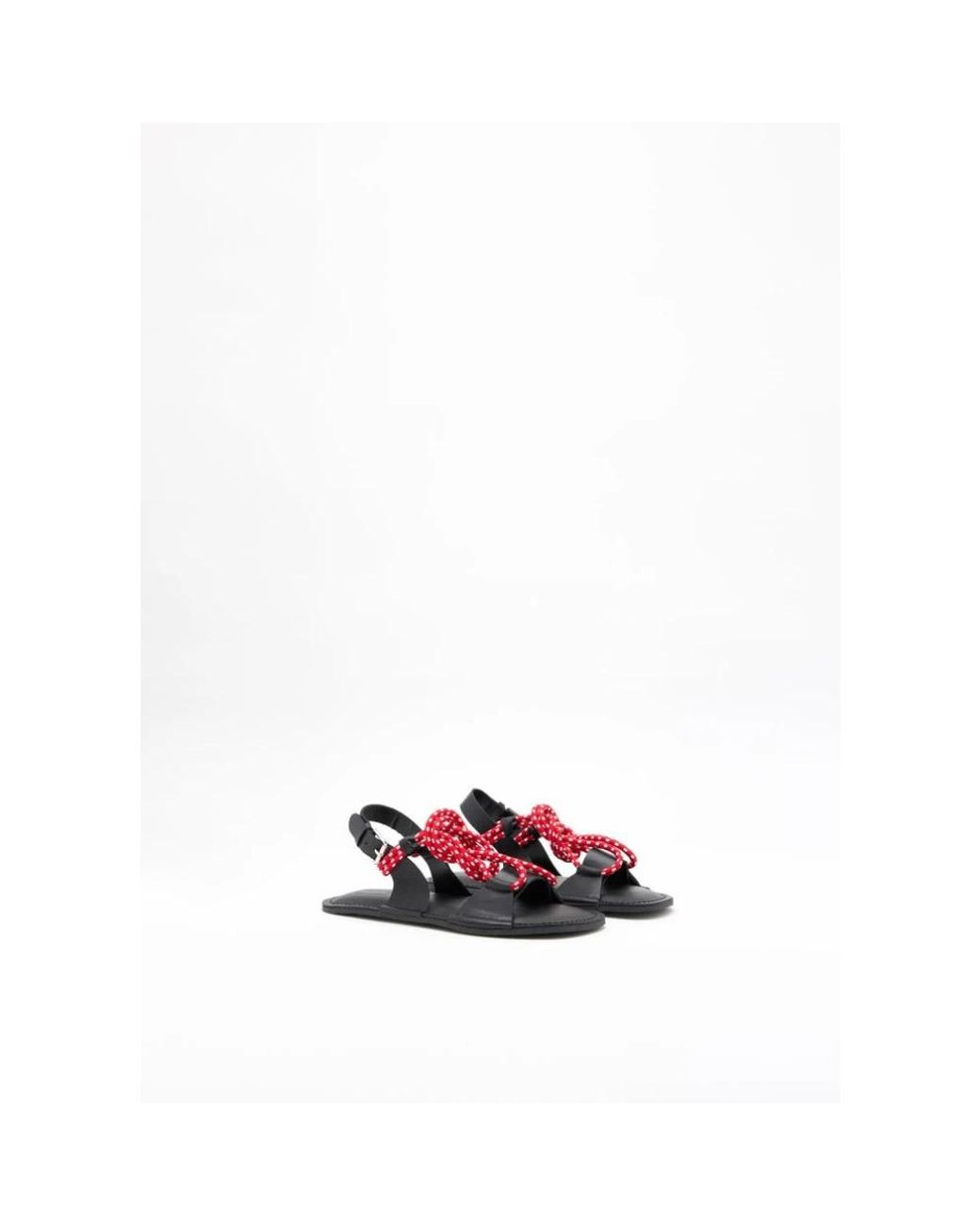 Flat Sandals Plan C en coloris Red