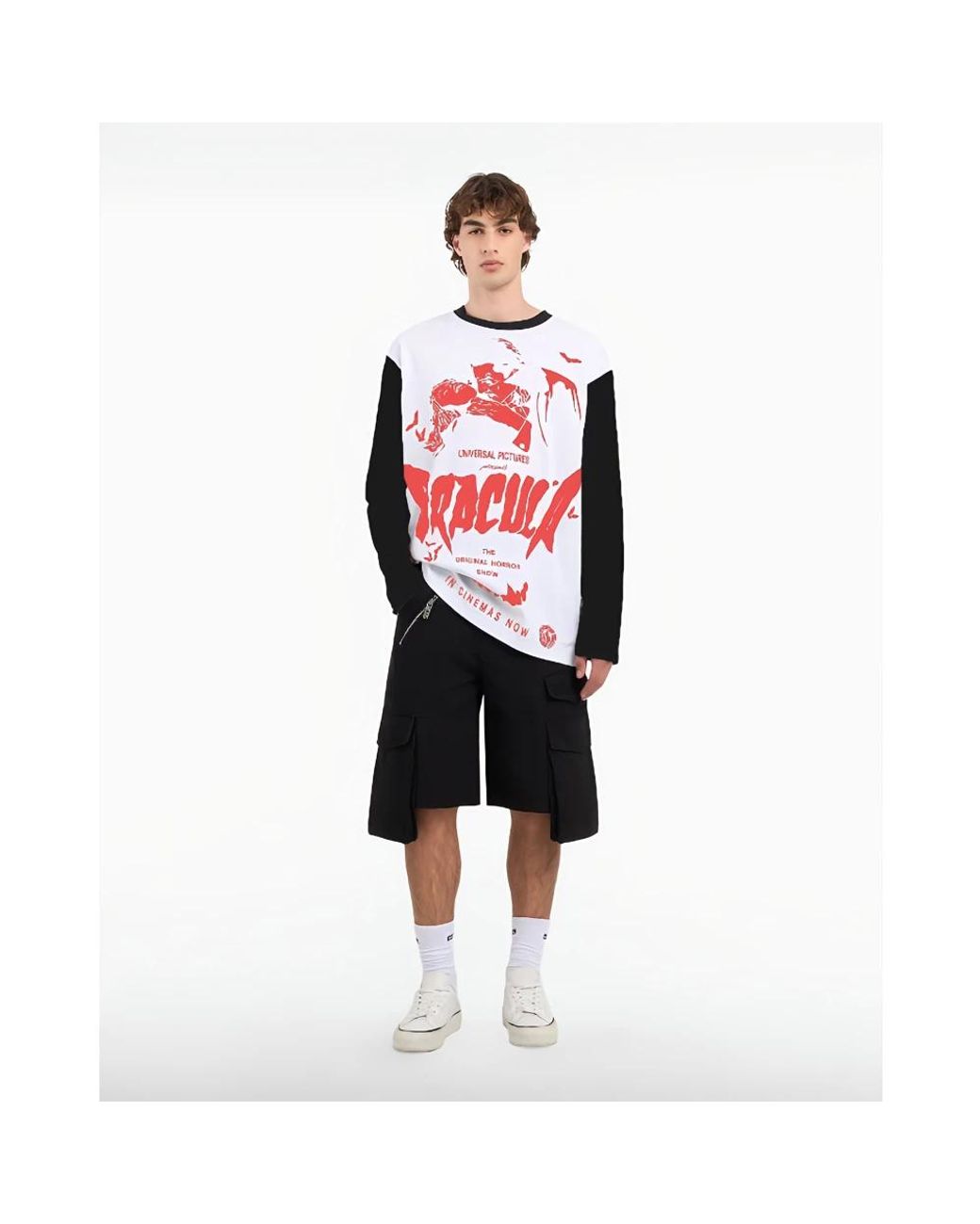 Gcds Red Long Sleeve T-Shirts for men
