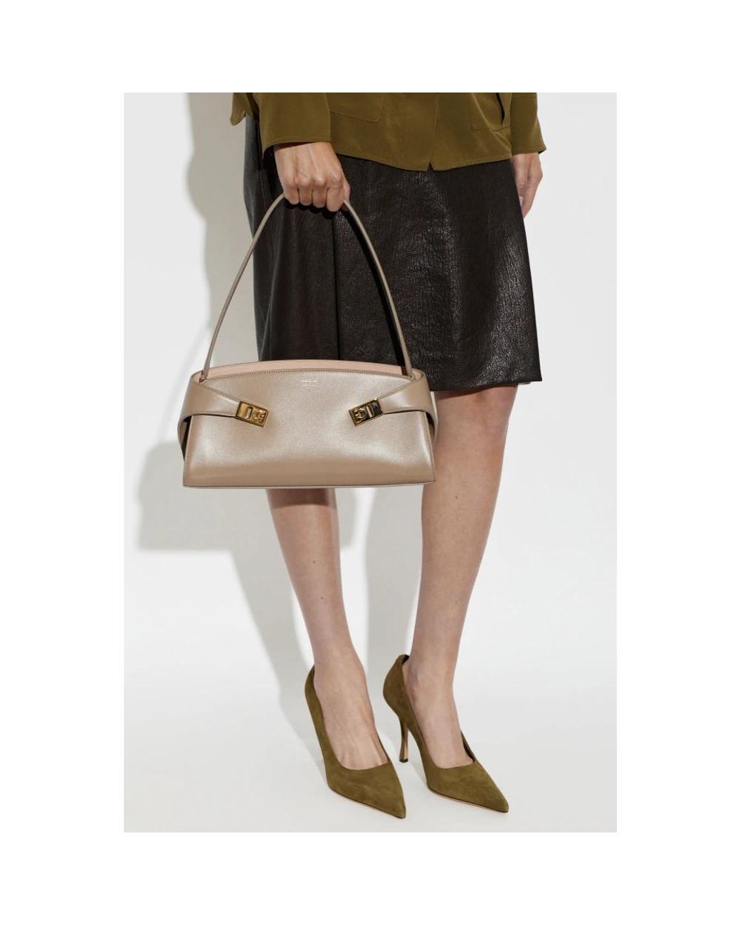 Ferragamo Natural Shoulder Bags