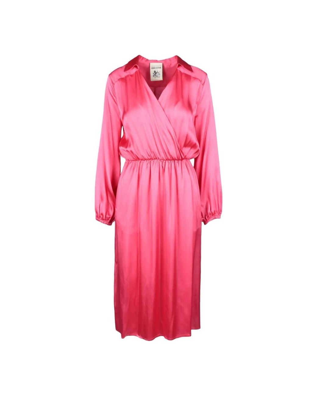 Semicouture Pink Midi Dresses