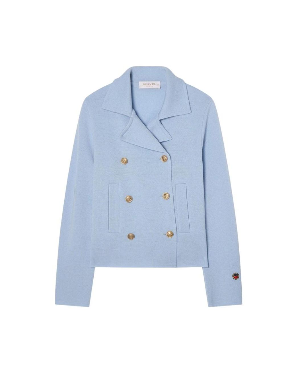 BUSNEL Jassen ,Blauw ,Wol Indra Jacket Ice in het Blue