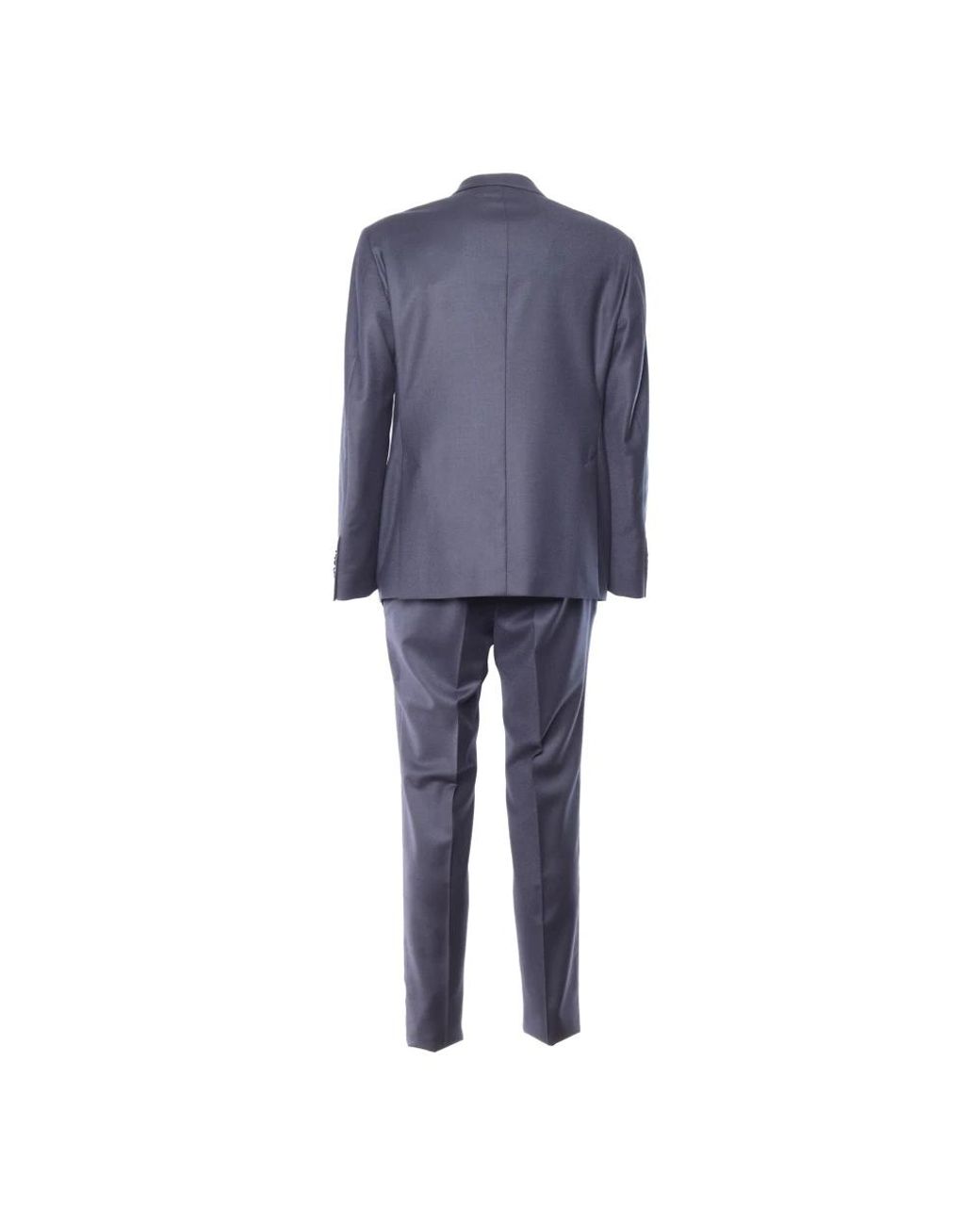 Lubiam Blue Single Breasted Suits for men
