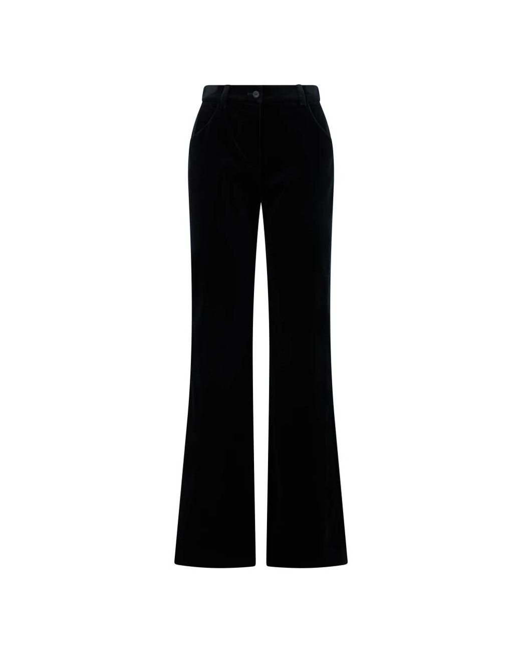Alberta Ferretti Black Wide Trousers