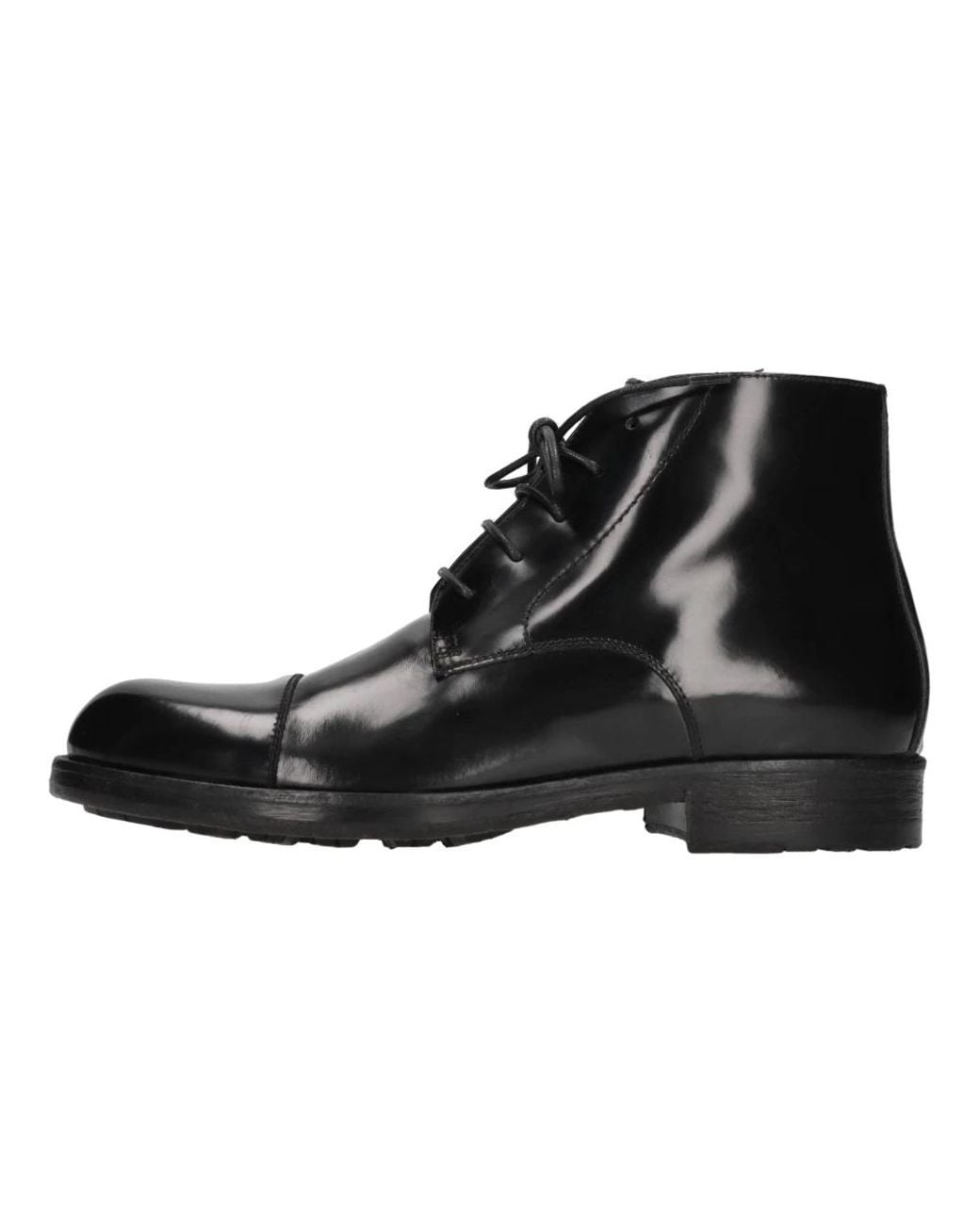 Hundred 100 Black Lace-Up Boots for men