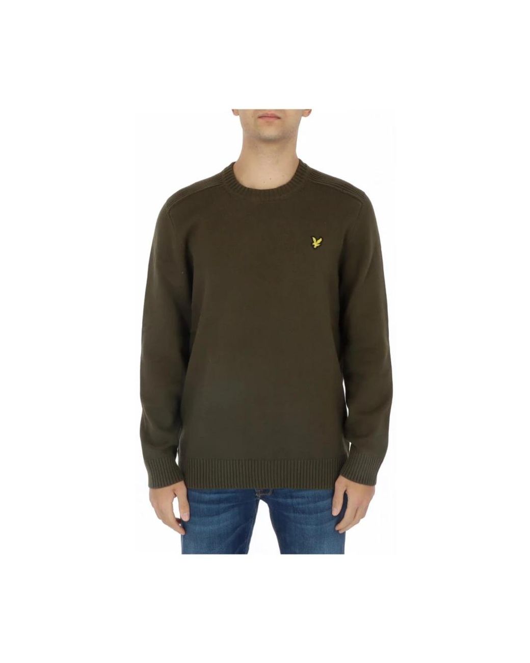 Lyle & Scott Green Round-Neck Knitwear for men