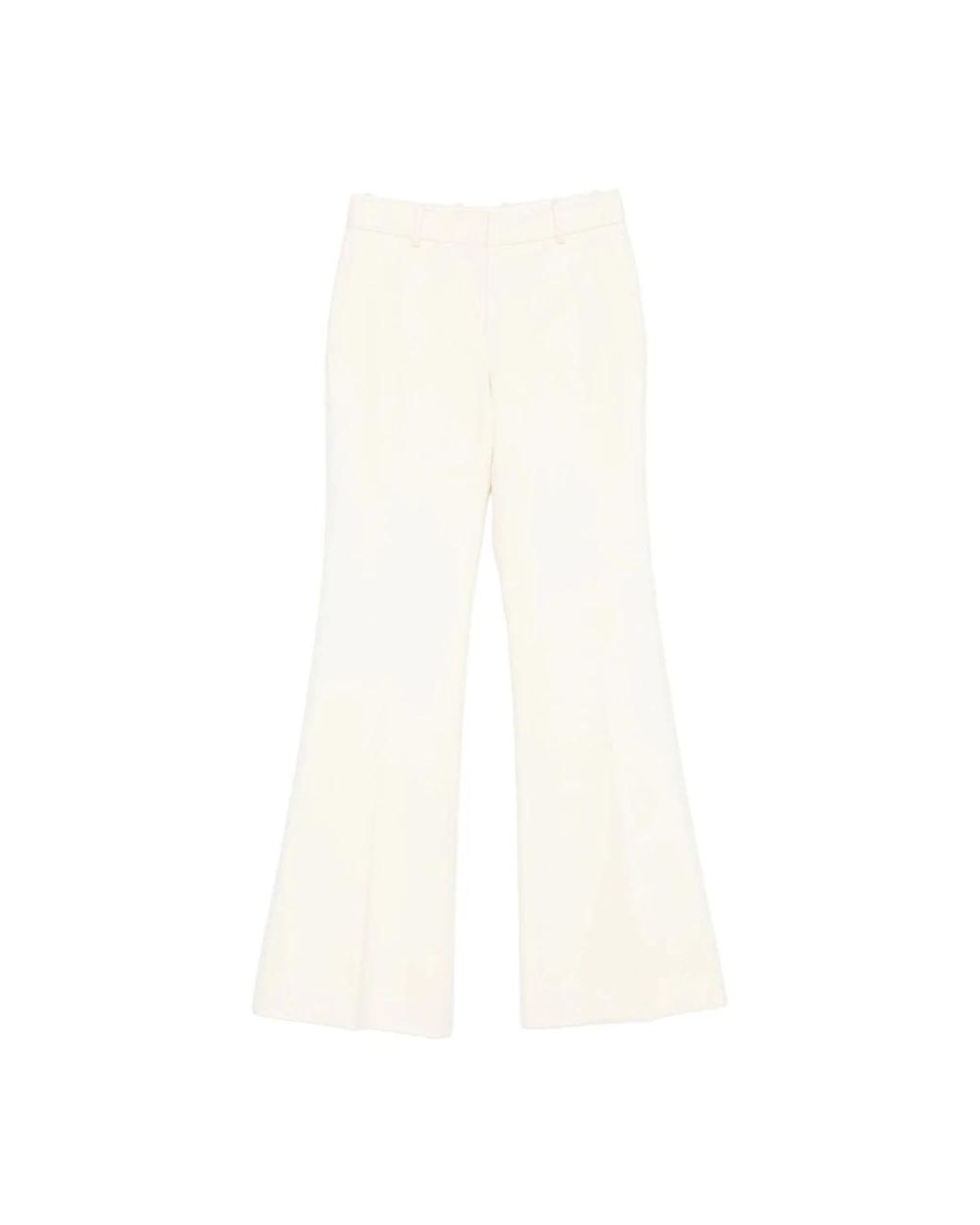 Ermanno Scervino White Wide Trousers