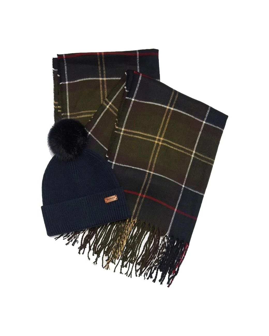 Barbour Blue Winter Scarves