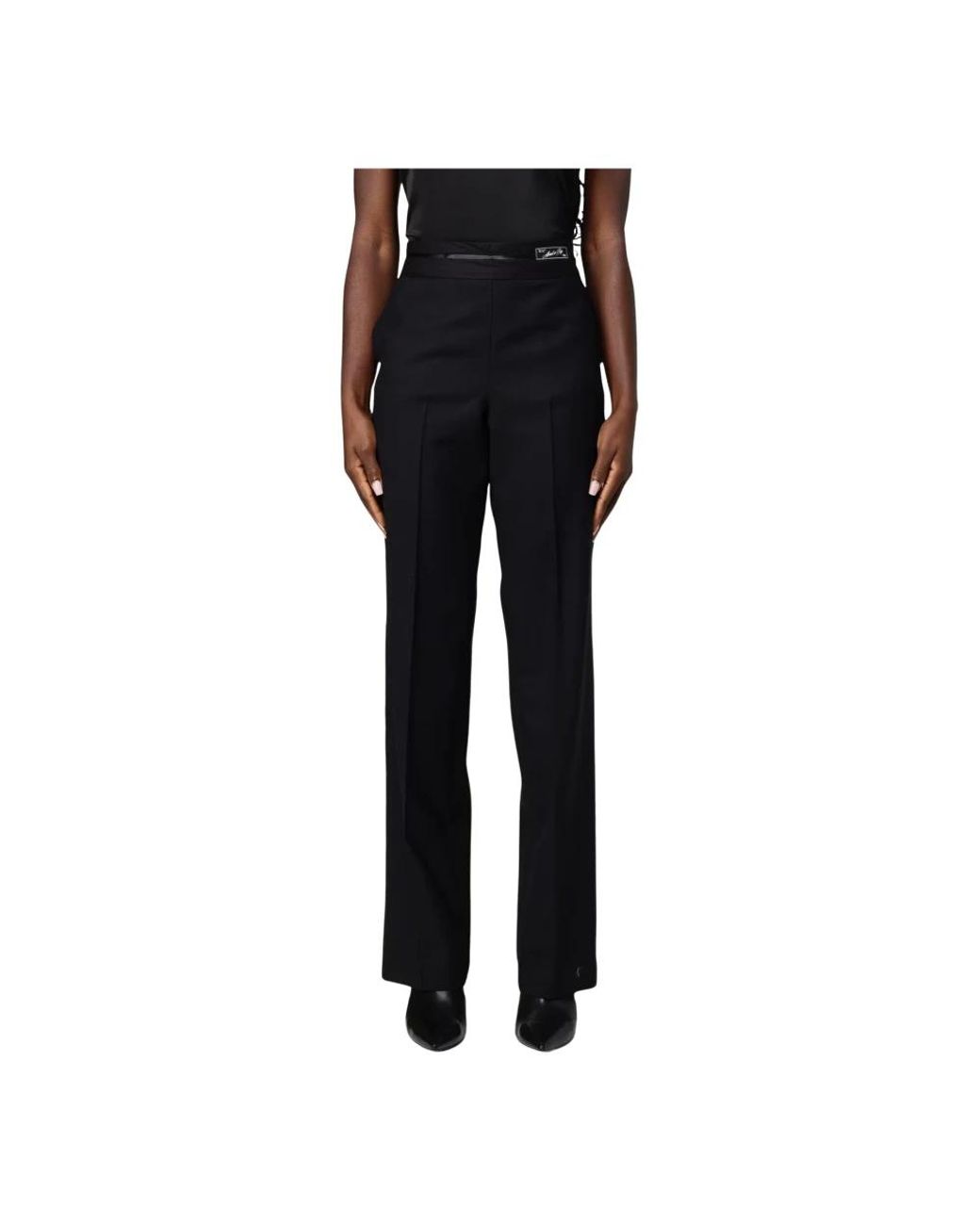 Erika Cavallini Semi Couture Black Chinos