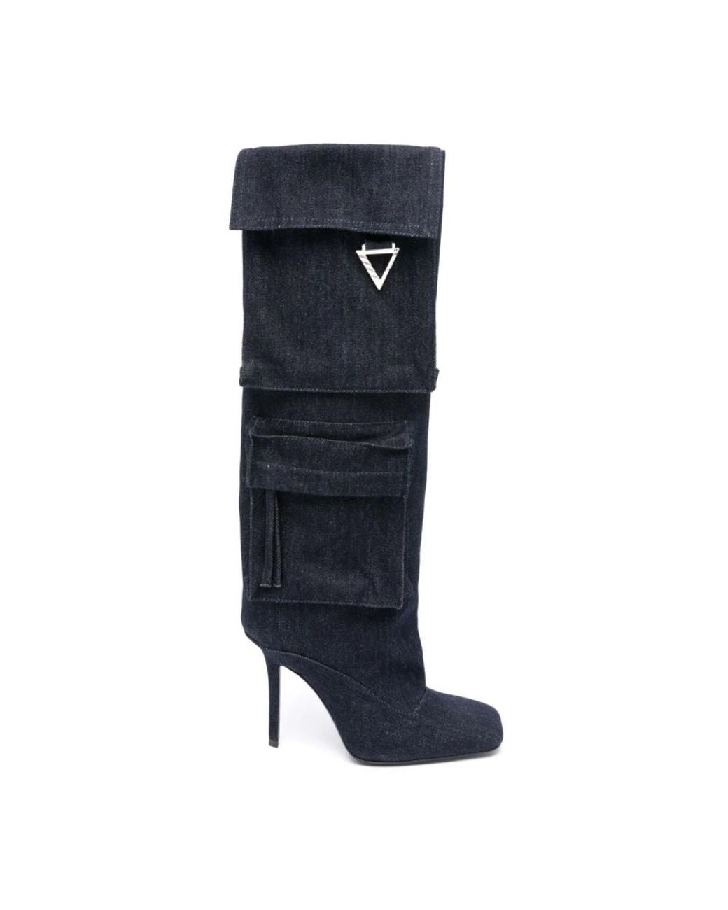 The Attico Blue Heeled Boots