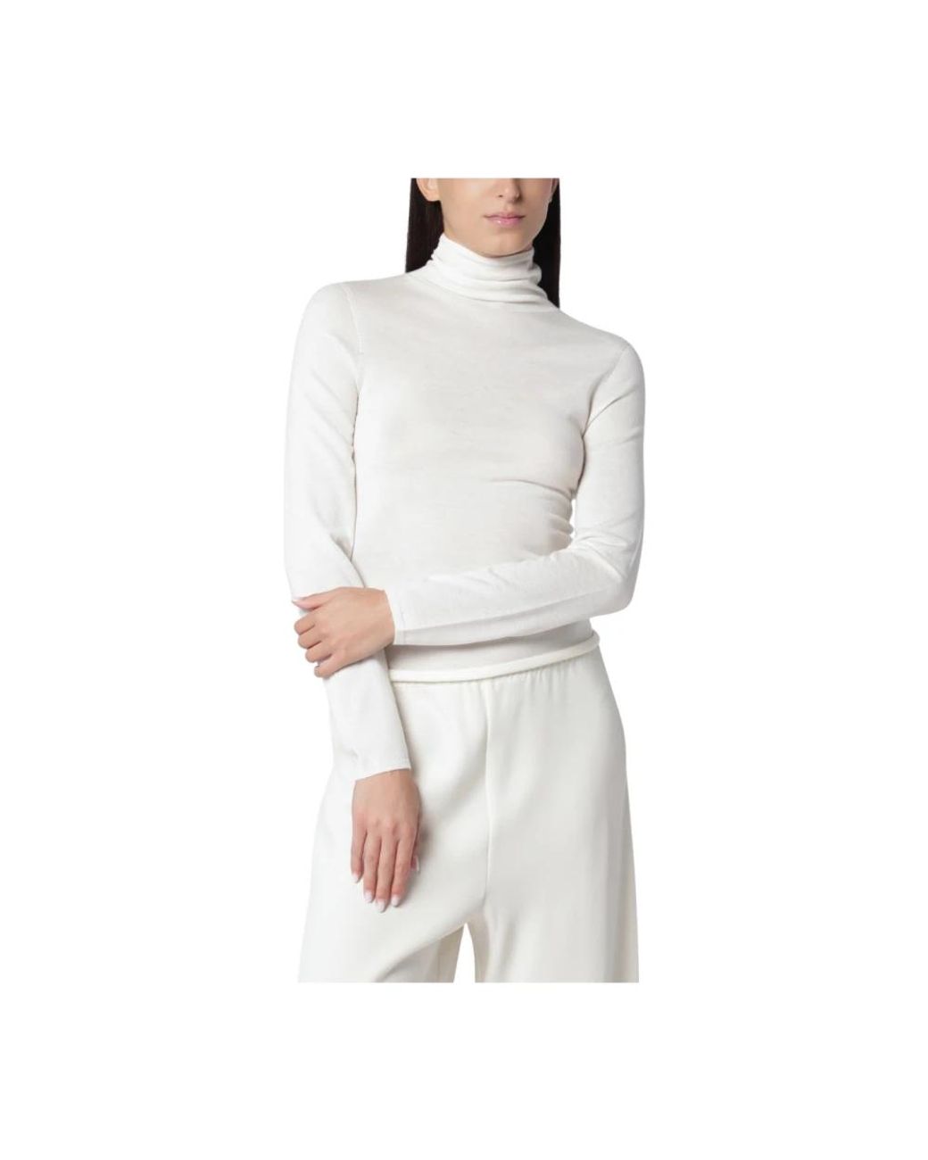 Almala White Turtlenecks