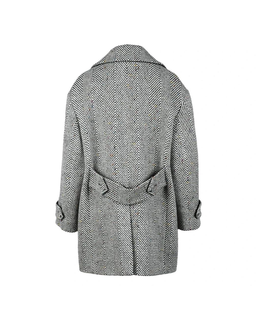 Ermanno Scervino Gray Single-Breasted Coats
