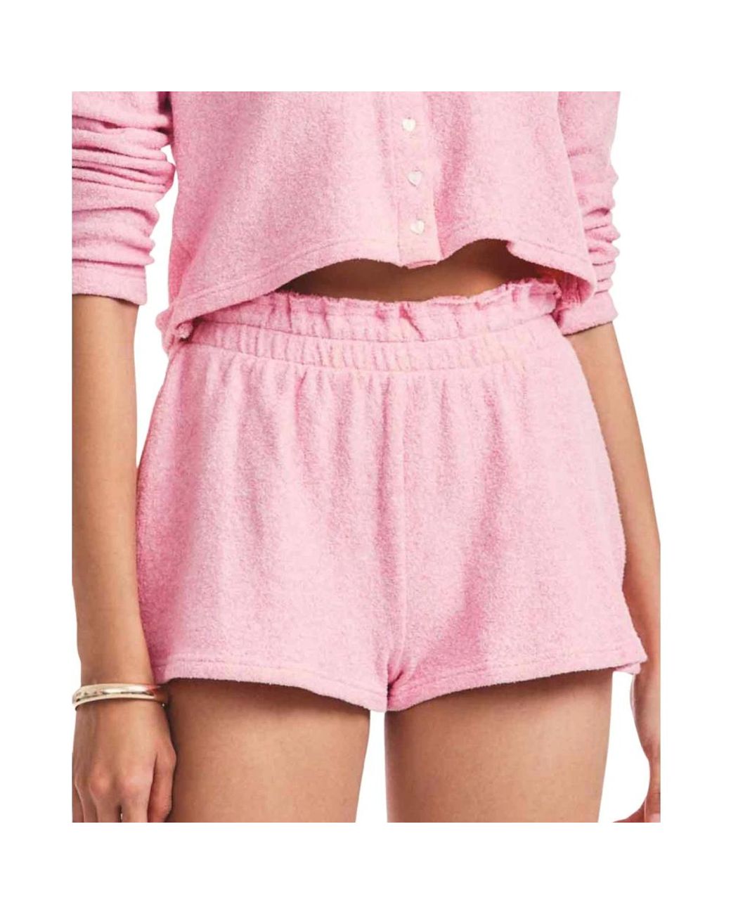LoveShackFancy Pink Short Shorts