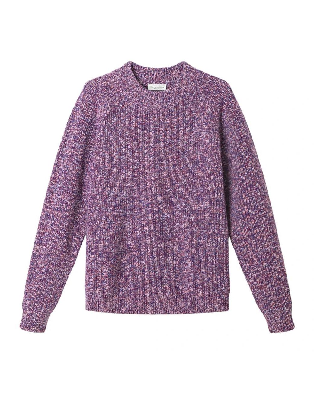 Roberto Collina Purple Round-Neck Knitwear for men
