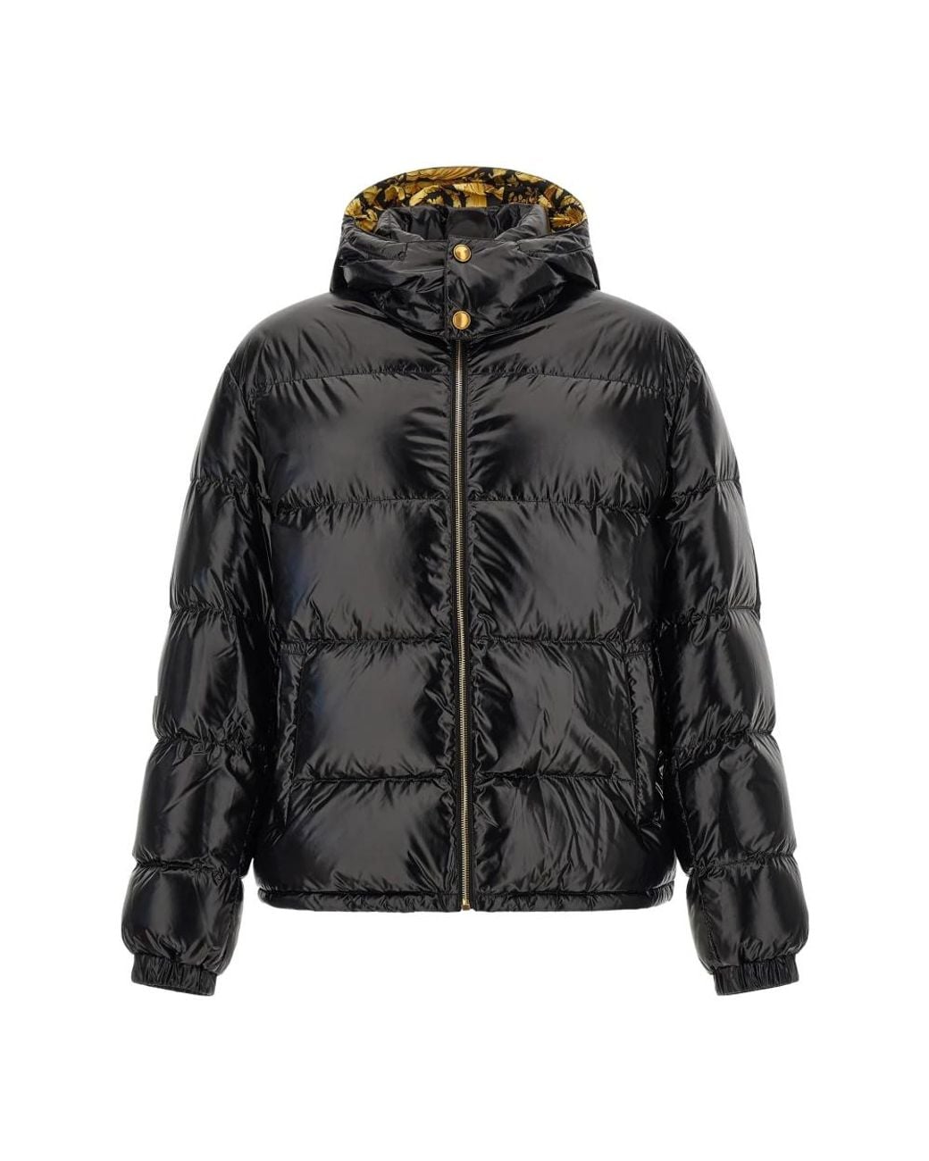 Versace Black Down Jackets for men