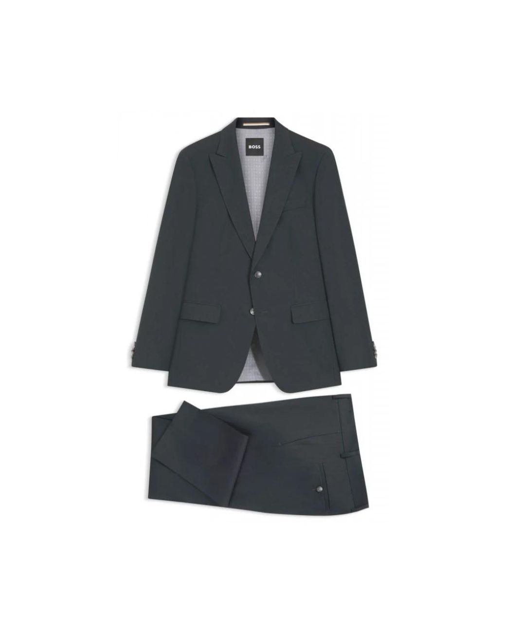Boss Blue Single Breasted Suits for men