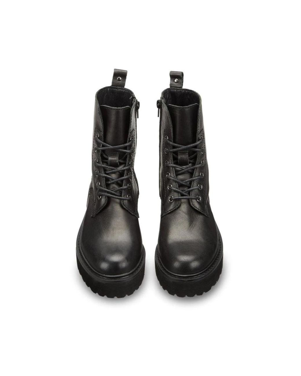 Cult Black Lace-Up Boots