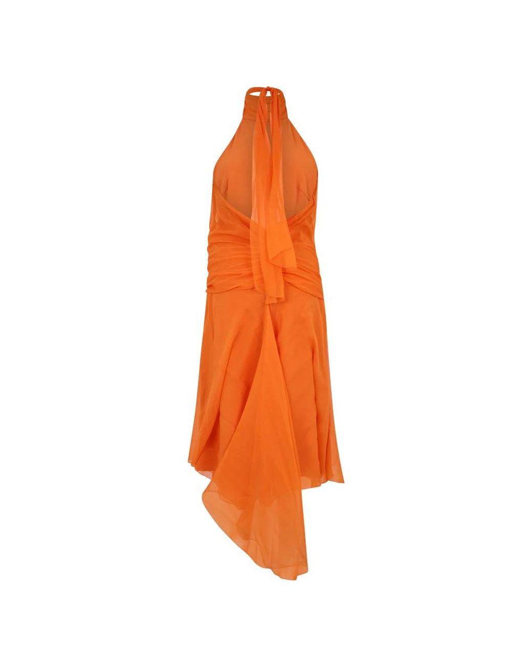 Alberta Ferretti Orange Party Dresses