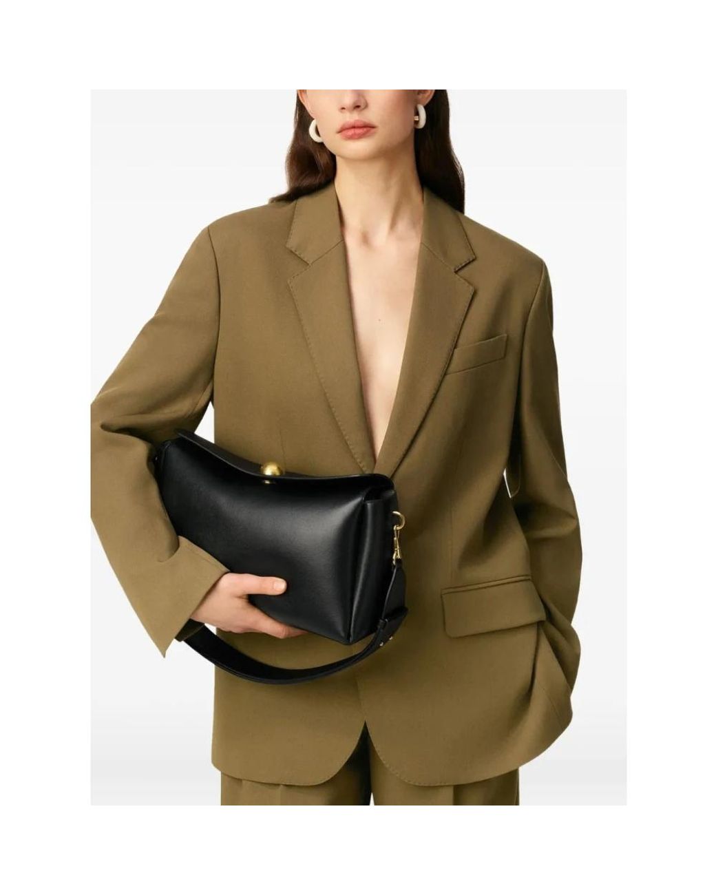 AMI Black Shoulder Bags