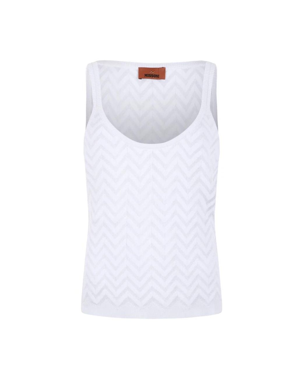 Missoni White Sleeveless Tops