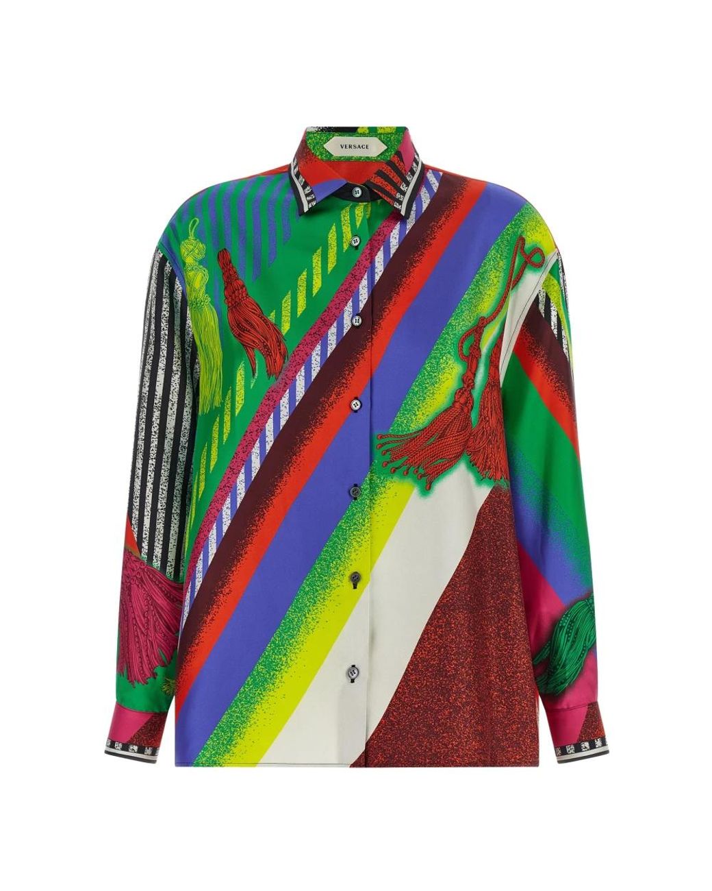 Shirts Versace de color Green
