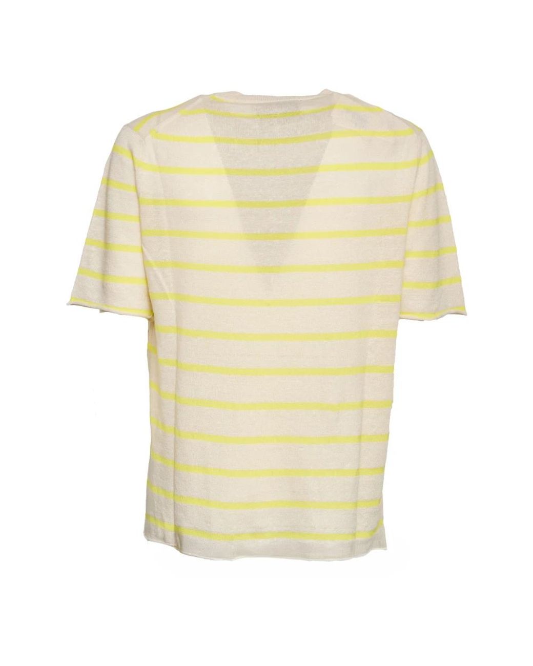 Amaranto Yellow Round-Neck Knitwear for men