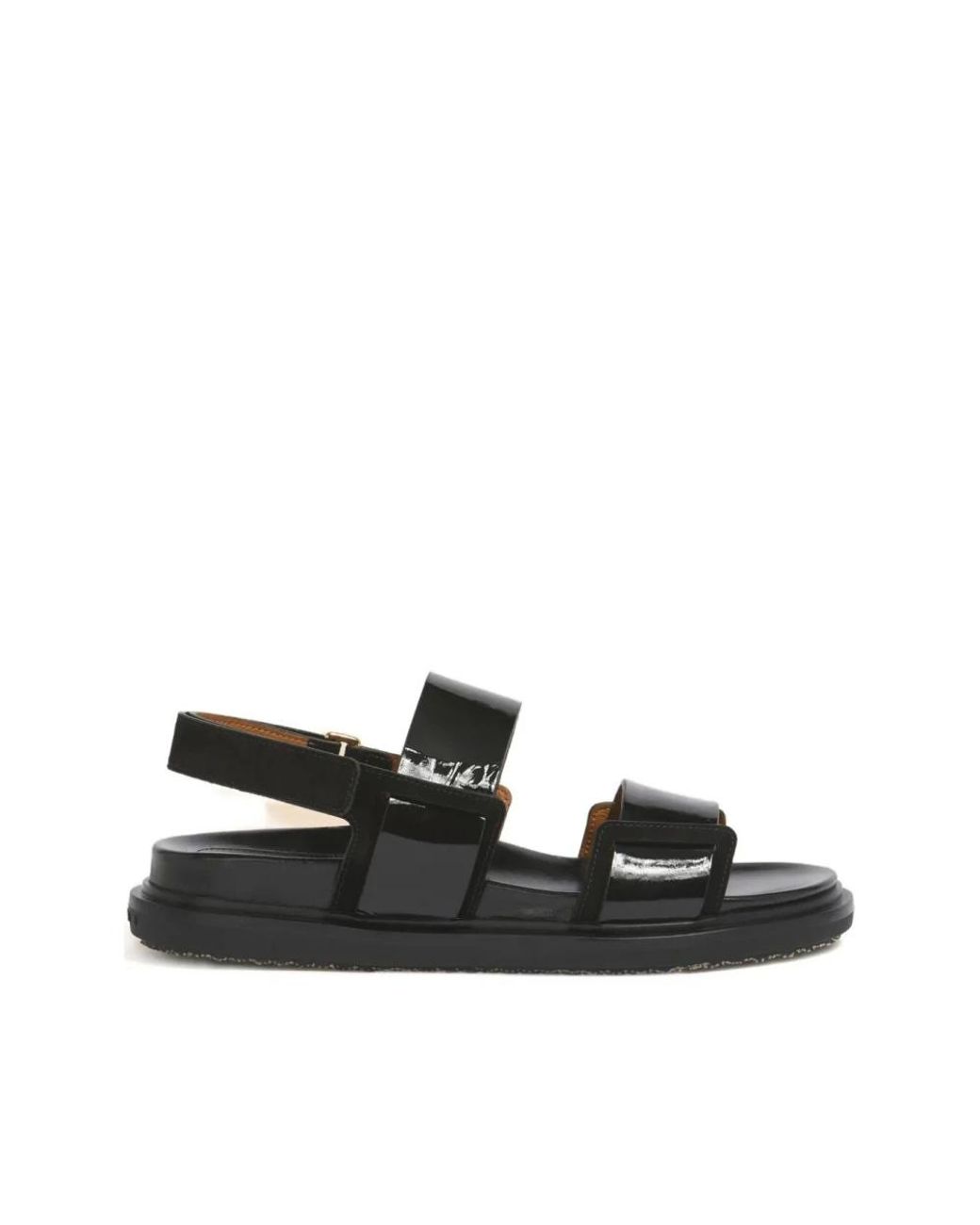 Marni Black Flat Sandals
