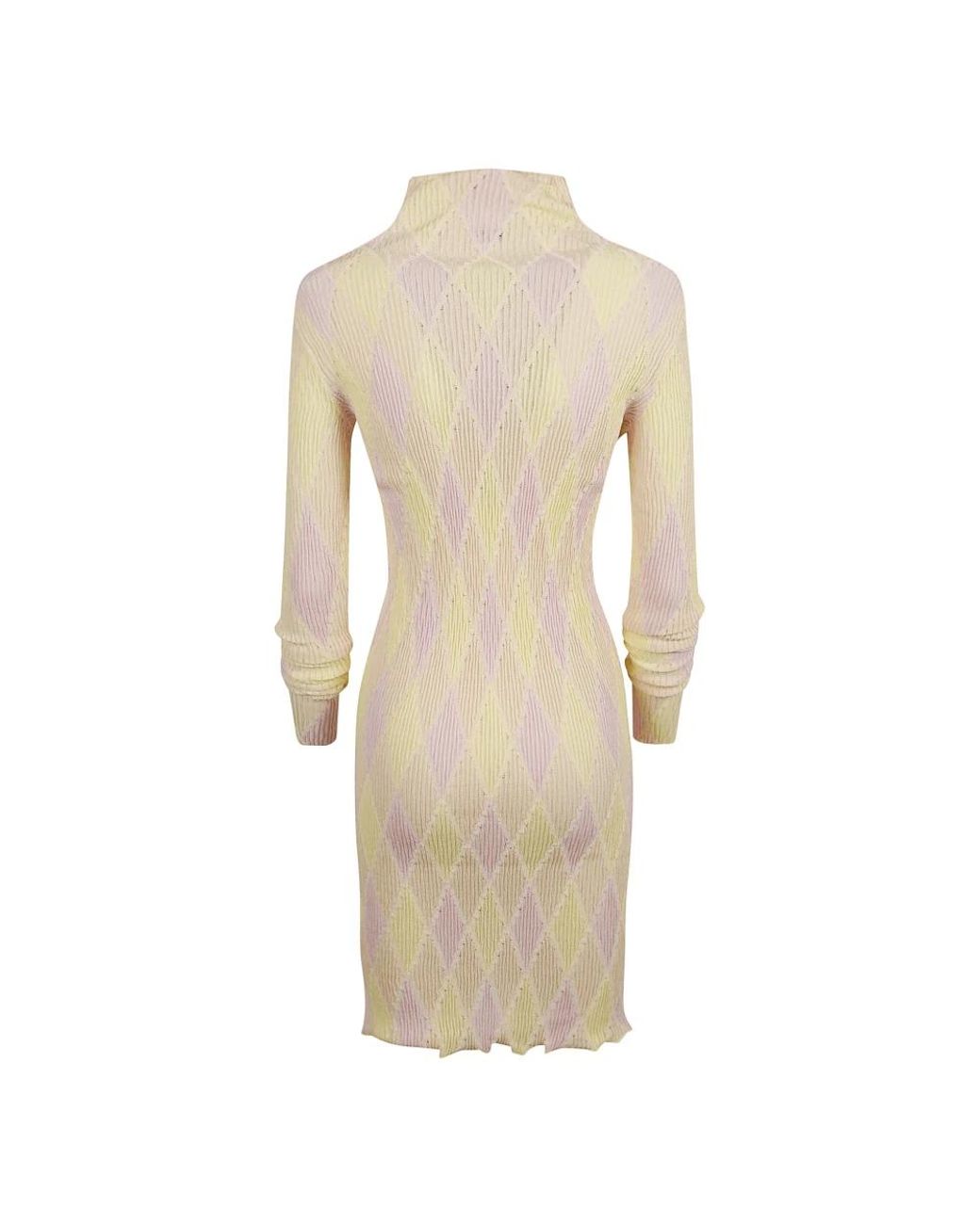 Burberry Natural Knitted Dresses