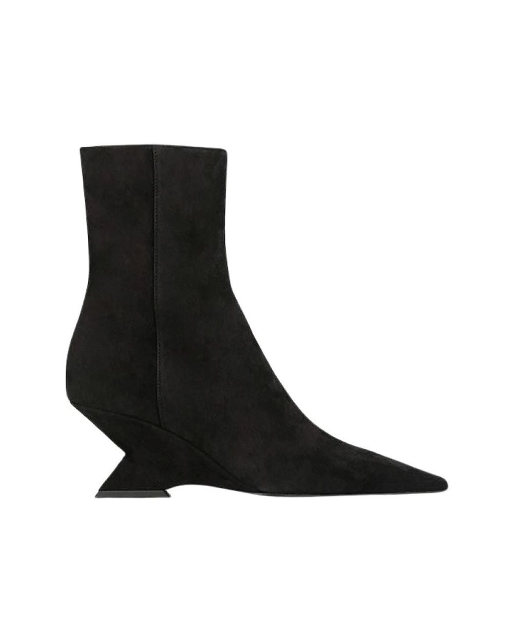 The Attico Black Heeled Boots