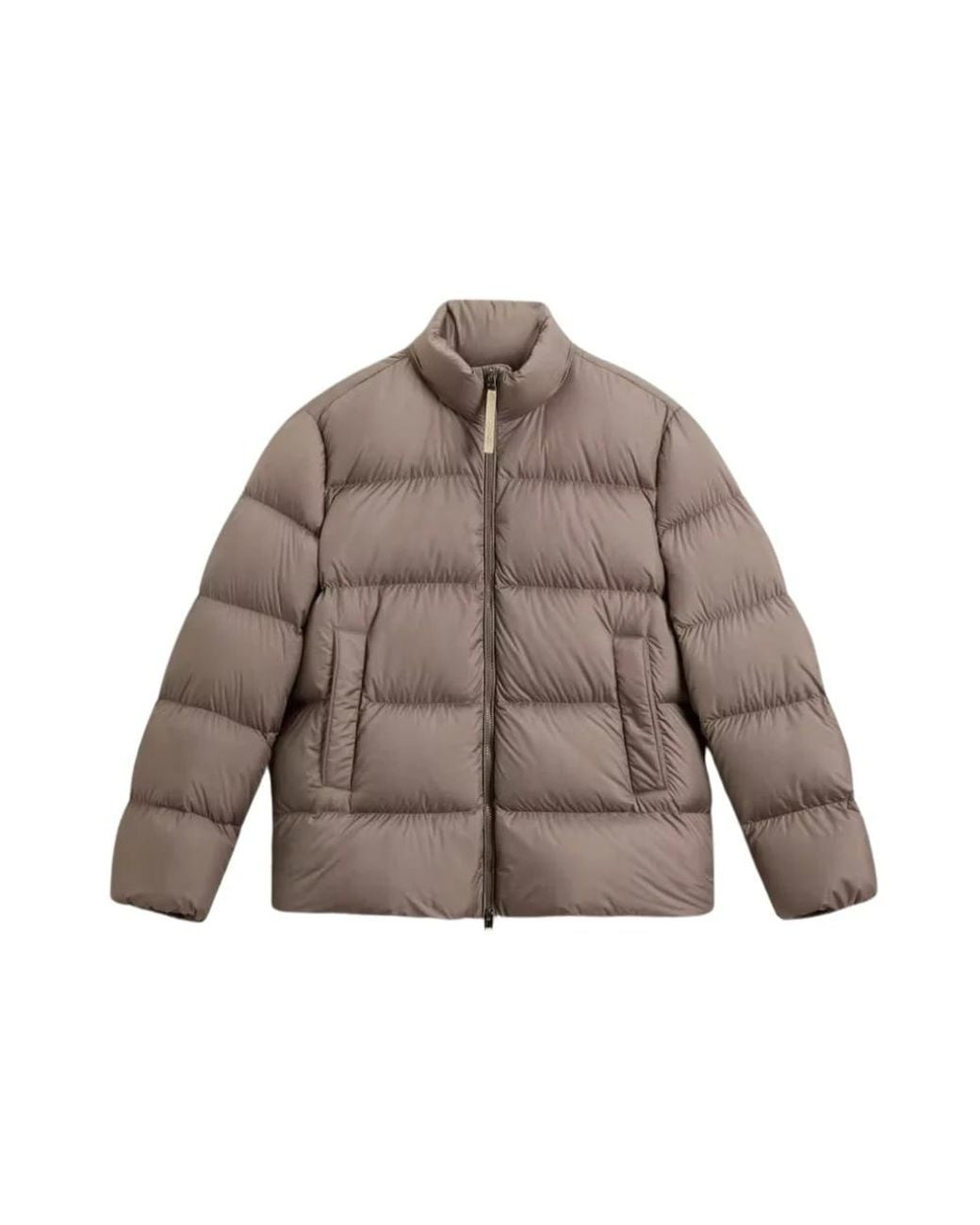 Woolrich Jassen ,Polyester Cloud Eagle Jacket in het Brown voor heren