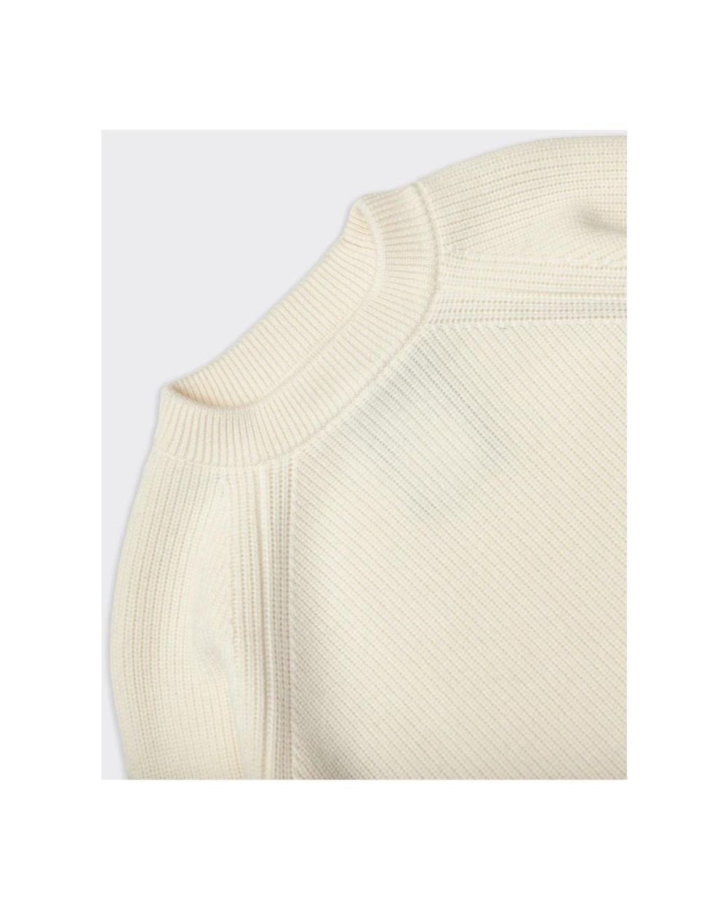 Sebago White Round-Neck Knitwear for men