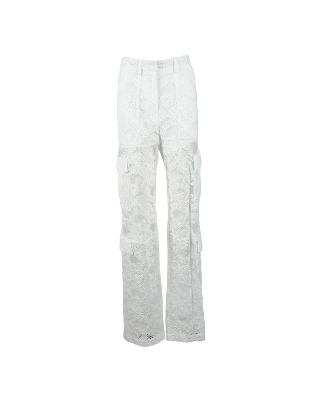 MSGM Gray Straight Trousers